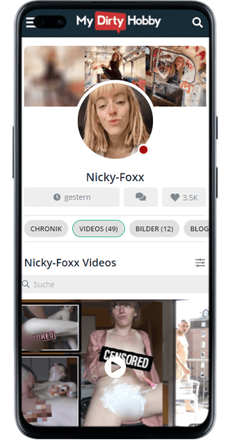 Nicky Foxx bei MyDirtyHobby